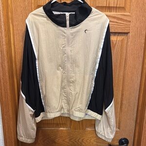 Zyia Beige and Black Windbreaker Jacket
